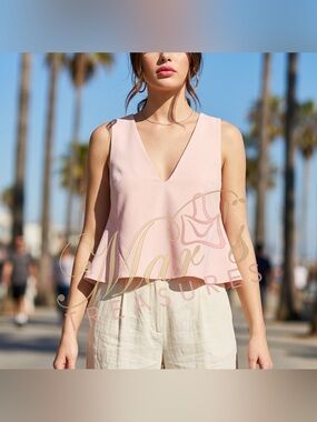 NWT C/MEO Collective Women's Pink New Love Top